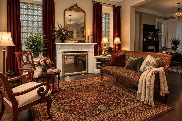 The front parlor at Travelers Harbor